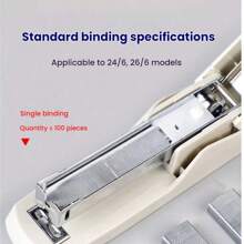 [1 pieza engrapadora + 1 caja de grapas] [3 piezas engrapadora + 3 cajas de grapas] Engrapadora de color aleatorio 12#, suministros de oficina multifuncionales, engrapadora manual resistente para estudiantes, para la temporada de vuelta a clases. [1 caja/1000 piezas de grapas] Compatible con el tamaño 24/6, 26/6