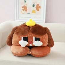 Bonita almohada de soporte para el cuello con forma de U de dibujos animados, almohada de viaje para el cuello, almohada de soporte para el cuello para avión o coche, almohada de soporte para el cuello portátil, ideal para viajes y comodidad del cuello