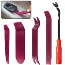 5pcs/Set Car Panel Removal Tools Automobile Radio Panel Door Clip Trim Dash For Audio Removal Installer Pry Repair Tool Set - Burgundy - View 1