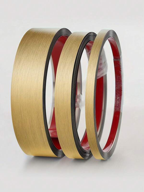 Matt rostfreier Edelstahl Wand Dekor zum Aufkleben, metallische Oberfläche, einfache Installation, für Heimdekoration, Rückwand für Flachbild-Fernseher, selbstklebende Metallleisten