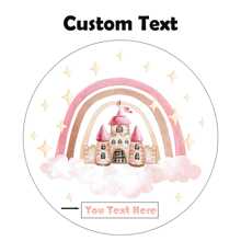 1PC Personalized Gifts Custom Ornament Non-Slip Large Area Rugs Carpets For Bed Room, Pink Rainbow Castle Ultra-Soft Shaggy Home Carpets For Living Room, Plush Easy-Clean Room Decor Pink Gaming Rug, Cozy Kitchen Bathroom Floor Door Welcome Mat, Customized Products With Names Baby Birthday Anniversary Wedding Gifts, Best Gifts For Kids Girls Boys Back To School