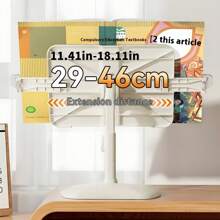 Atril de lectura ajustable y multifuncional, soporte de libros de ABS con ajuste de altura y ángulo, disponible en 3 opciones de color