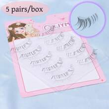 C Curl North Star Lower Lashes Slouchy False Lashes, Natural Simulation Fairy Lash, Comic Style, Suitable For Parties, Daily Travel Wear, Easy To Wear, DIY Eyelash Extension, Natural And Voluminous Look