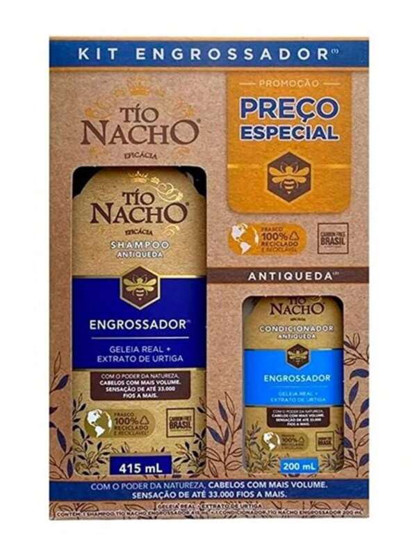 TIO NACHO KIT SHAMPOO E CONDICIONADOR TIO NACHO ANRIQUEDA ENGROSSADOR