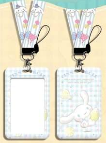 Sanrio 1 pièce Porte-carte de bus/d'identité de dessin animé Sanrio, étui pour carte d'étudiant de campus Sanrio, portefeuille de carte bancaire, couverture de protection pour carte d'accès au métro
