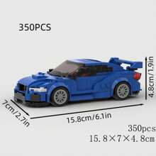 MIKEMENG Red/Blue MOC Supercar Racing Car Classic Building Block Toy Set, STEM Educational Creative Toys For Children, DIY Buildable Car Model Kit For Adults, City Tech Champion Cup Series, Suitable As Gifts For Birthday, Halloween, Christmas, Collection And Home Decoration
