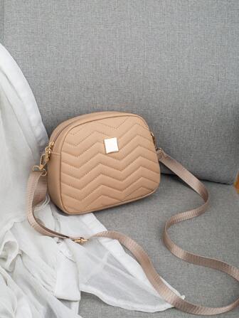 Embroidered Shoulder Bag, Fashion Diagonal Shoulder Bag Fits Phones & Cosmetics, Small Square Purse