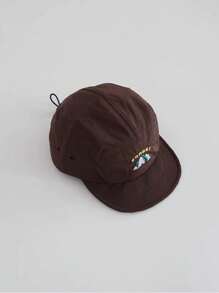 1pc Unisex Japanese Style Lightweight Drawstring Brim Summer Quick Dry Baseball Cap, Suitable For Outdoor Sun Protection - Short Brim Baseball Cap - View 12