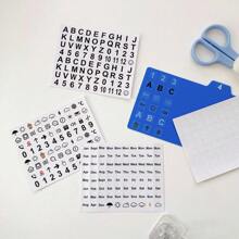 3 stuks/set Letter, Nummer, Maand, Dag, Weerpictogramstickers, Scrapbooking Decoratieve stickers voor planner, dagboek