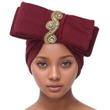 1pc Traditional South American Holiday Birthday Bow Rhinestone Beanie Hat, New Design - Multicolor - View 1