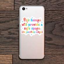 1PC This Human Will Provide A Safe Space Vinyl Sticker - Ally & Inclusive Decal, No Question Asked Waterproof Sticker For Water Bottles, Laptops & Tumblers, Pride Month Gift, Mental Health Awareness Sticker