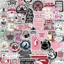 SCXXBSW 50张浪漫阅读卡通趣味创意贴纸 DIY装饰行李箱吉他笔记本防水贴纸