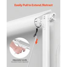 Manual RV Awning Complete Kit, 15-20ft Retractable Awning With Aluminum Alloy Frame, Outdoor Trailer Awning, Fit For Most RVs(Blue Fade)