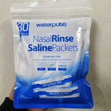 Sal para el lavado nasal, mezcla para enjuague nasal que alivia la rinitis alérgica, protector de la cavidad nasal, irrigación para adultos y niños, limpiador nasal 2,7g x 30 paquetes, el empaque del producto se enviará de forma aleatoria