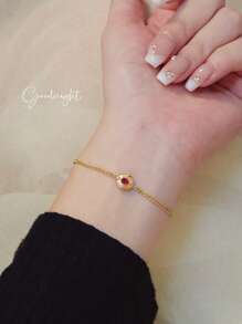 1 pieza Elegante brazalete ovalado pulido de plata de ley 925, diseño de cadena rizada cepillada, ligero y casual para uso diario, viajes y fiestas, regalo para el Día de San Valentín, cumpleaños