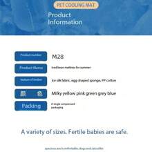 1 Peça Nova Esteira de Resfriamento de Verão para Animais de Estimação, Cama de Cachorro com Pérolas Refrescantes, Respirável, Esteira para Gato, Filhote de Cachorro, Mantém a Cama de Cachorro e de Gato Fria, Fácil de Limpar