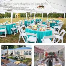 TRIUMPHKEY Toldo 3x9 Toldos para Exteriores con Paredes Jardín Carpa Plegable Toldo para Playa Carpa Toldo para Auto,Ideal para Jardines y Exteriores y Boda y Fiesta Facil Armar Blanco(300X900CM) - 1 - Ver 5