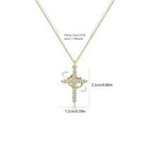 1pc Women Christian Crown Cross Pendant Necklace, Suitable For Daily Wear And Gift-Giving - Suitable For All Seasons, An Ideal Choice For Christmas, Valentine's Day And Other Occasions
