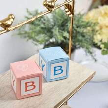 20/30pcs Wedding Gift Boxes With Ribbon - Ideal For Bride And Groom, Party Decoration And Favors, Event Party Candy Gift Boxes With Round Hang Tags And Fine Gold Glitter Ribbons