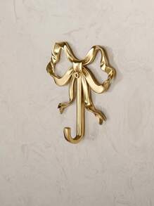 1/2PCS Brass Wall Hooks Living Room Bathroom Wall Hooks Vintage Bowknot Entrance Decoration Light Luxury Closet Coat Hooks Perfect For Gifting Gifts Birthday Graduation