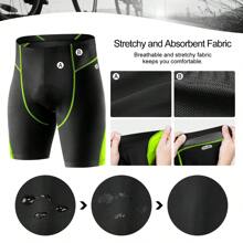 Pantaloncini da ciclismo da uomo INBIKE, adatti per ciclismo, allenamento, spinning, traspiranti, ad asciugatura rapida, alta elasticità