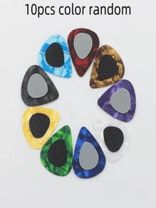 10/20/30pcs Guitar Picks With Anti-Slip Texture: Anti-Slip Picks In Various Thicknesses To Enhance Grip And Control