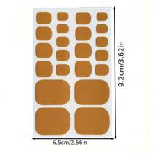 2PCS-Matte Toenail Stickers - Self-Adhesive Full Coverage Nail Wraps, Odorless Waterproof Nail Art Decals For Women, Easy DIY Salon Gel Effect