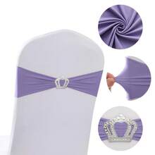 30/10/1 Pieces Of Spandex Elastic Chair With Bowknot For Wedding Reception - Universal Elastic Chair Cover Strap, Buckle Slider Suitable For Decorating Chair Waistband, Birthday Party, Wedding Party, On-Site Chair Backrest Decoration And Fixation For Banquets, Parties, Hotel Events Graduation Party Chair Decoration