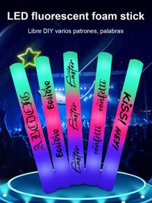 FEINYTAA Glow Sticks Bulk, 101 Pack LED Light Up Foam Sticks 3 Modes Color Flashing,Glow Party Supplies For Wedding Birthday, Raves, Concert, Camping, New Year, Carnival, Halloween Christmas