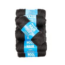 2/4/5/8pcs Hair Synthetic Crochet Hair Extensions For Women For Braiding Senegalese Twist Fake Hair, Halloween - Black - View 6