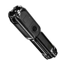 1pc Outdoor Handheld Flashlight, Telescopic High Brightness Long Lasting Camping Lamp, Portable - Black - View 11