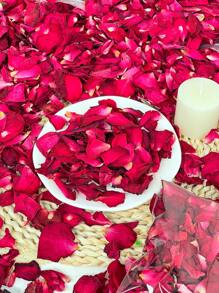 100/200/500/1000/2000 片高品质天然干红玫瑰花瓣 - 非常适合婚礼、蜡烛和肥皂制作、DIY 工艺品 - 紅色 - 查看 4