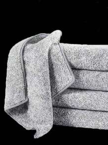 Gray Microfiber Dish Towel, Suitable For Household Chores, Kitchen, Car Cleaning, Non-Shedding And Reusable - Grey - View 7