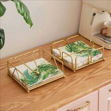 1pc Paper Towel Holder, Elegant & Minimalist Design, High-Quality Metal Spraying, Suitable For Home, Living Room, Dining Room Decor, Kitchen, Office Desk, Dining Table & Cafe, Essential Paper Towel Storage, Fashionable, Mother's Day Gift For Home Kitchen Bedroom Living Room Dining Room, Home Decoration Accessories, Decorative Box, Women Wedding Gift, Summer Travel Holiday Festival Must-Have