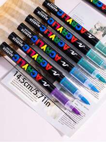 GuangNa 168 Colors Acrylic Paint Marker Set, Direct Liquid Ink, Soft Brush Tip Art Drawing Pens For Fabric, Canvas, Rock, Glass, Wood, Paper, DIY Crafts, School And Art Supplies