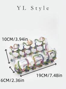 Luxury Shoulder Bag Women's Evening Clutches Box Bag Bridal Wedding Purse Party Prom Glitter Bling Rhinestone Boston Handbag - Multicolor - View 6