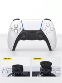 2 piezas Tapas de agarre para el pulgar de silicona, compatibles con el controlador /PlayStation5, accesorios de gamepad - Tapas para palanca de mando, Tapas de competición KTF para la palanca de mando de PlayStation5 Tapas protectoras antideslizantes, Tapas de botón FPS, Tapas de agarre para el pulgar del controlador de PlayStation5 para un mejor rendimiento, Regalo de Navidad / Regalo de Navidad / Año Nuevo 2026 - Multicolor - Ver 6