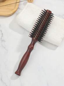 1支防毛躁圆形发梳/梳子，木质圆形发梳，适用于吹干头发，完美打造各种短发造型并增加蓬松度，轻巧的圆形发梳可精准造型，令秀发易于打理，适用于所有发质的吹干造型，卷发梳，适用于卷发、长发、湿发，男女皆宜，返校季、旅行度假必备，女士美发配件，后梳梳，理发师配件，吹风机，头发，理发师，美发工具，美发产品，吹风机，头发，配件，美发产品，美发工具，美发用品，护发，卷发梳，理发师，理发师配件，美发设备，旅行必备，发型，美发，头发，旅行，美发产品，美发工具，美发用品，理发师，理发师配件，理发店，美发设备