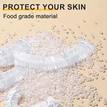 50 个一次性沙龙托盘套 - 男女通用塑料透明收缩理发台站套沙龙设备配件、美发工具、美发产品和理发沙龙美容旅行必需品配件