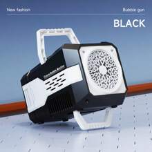 KENOKAY 泡泡机：派对的节日乐趣 - 黑白塑料玩具，配有旋转棒和 20 根旋转棒