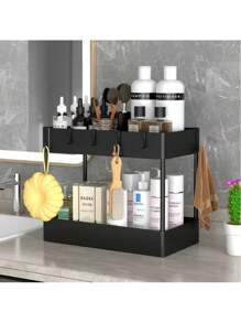 Crockery Cabinet & Kitchen Storage, Storage Racks - Black - View 4