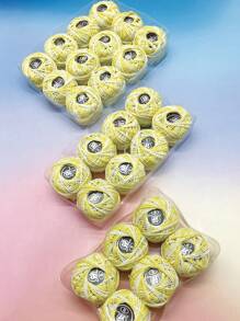 1 Box Of 6pcs/8pcs/12pcs Yellow Tone Hand-Embroidered Thread, Suitable For Cross-Stitch, Crochet, DIY Crafts - Multicolor - View 1