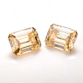 2pcs Wholesale Shiny Moissanite Oval Cut VVS1 Clarity D Color Black, Champagne, Green, Sea Blue Suitable For Jewelry And Diamond Setting