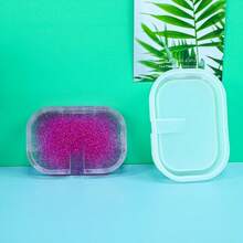 1 件 DIY 肥皂盒硅胶模具 - 树脂铸造手工礼品模具 - 珠宝收纳盒 - 环氧树脂桌面装饰 - 白色 - 查看 7