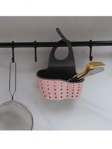 1/2 Pieces Kitchen Organizer, Adjustable Snap Sink Sponge Rack, Kitchen Hanging Drain Basket, Sink Rack, Kitchen Onion Ginger Garlic Storage Basket, Double Drip Basket Drain Basket Kitchen Gadgets1/2 Pieces Bathroom Organizer, Adjustable Snap Toilet Storage