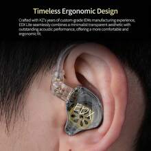 KZ Original KZ EDX Lite Earphones Bass Earbuds In Ear Monitor Stage Live Headphones Sport Noise-Proof HIFI Headset Audiophile Earphone New Arrival
