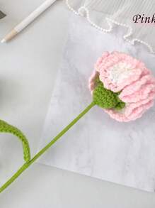 2pcs,Handmade Crochet Flowers For Her, Knitted Lily/Tulip Yarn Flowers, Mother's Day Gift, Gift For Grandma, Anniversary Gift For Wife Gifts Birthday Graduation