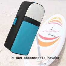 1pc Kottesen Colorblock Paddle Board Backpack, Inflatable Paddleboard Carry Bag, Unisex Watersports Kayak Storage Bag - Multicolor - View 5