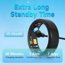 SIMSONLAB Valentine Day Best Choice Smart Ring, Intelligent Fitness Ring With Pedometer, Unisex Design, Great Sporty And Daily Leisure Gifts For Men Or Women