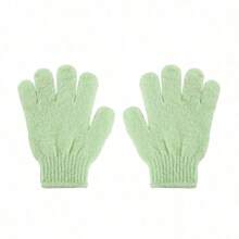 1 peça/2 peças/6 peças Luvas de banho esfoliantes, Luvas esfoliantes reversíveis, Luvas de banho esfoliantes, Luvas de esfoliação corporal, Luvas de banho para esfoliar o corpo Ferramentas de limpeza corporal Decoração de banheiro para casa Decoração de outono Volta às aulas